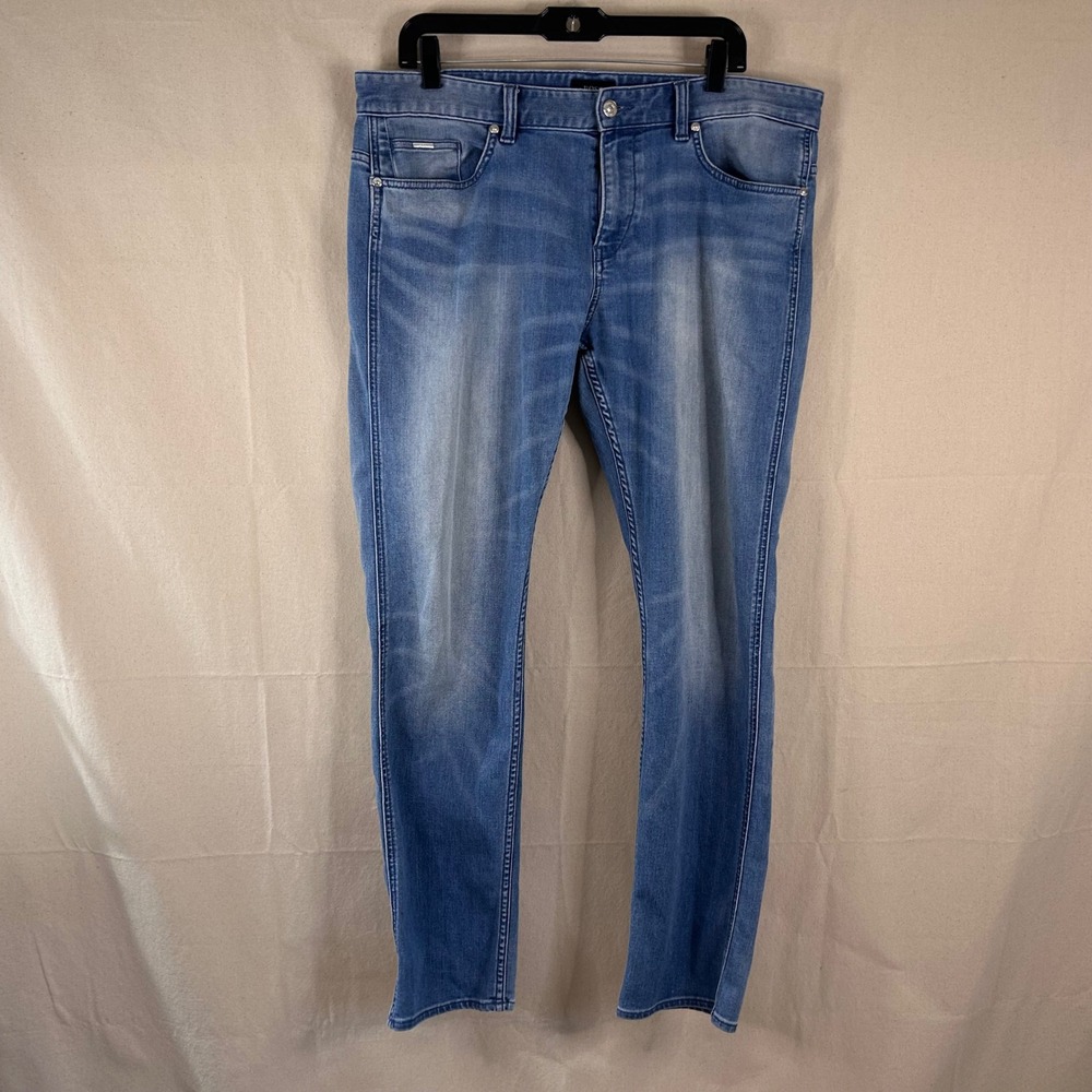 Hugo Boss 36x32 Delaware3 Slim Stretch Jeans Cotton Blend Blue Casual